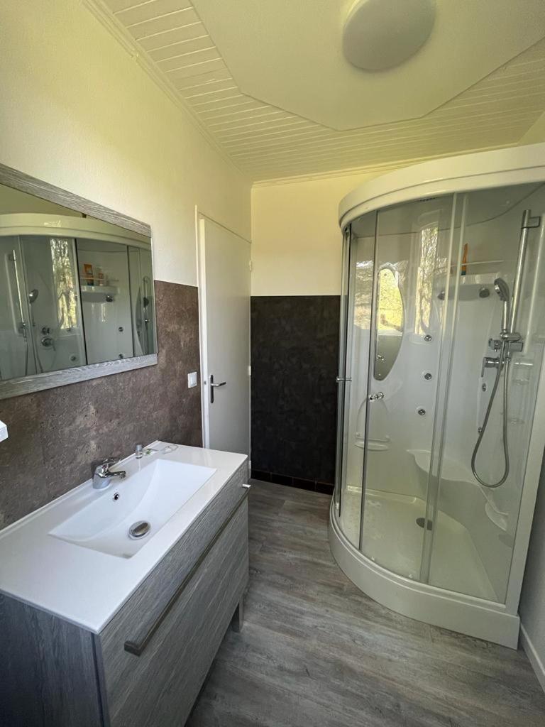 La Colline Aux Chalets, Jaccuzi, Sauna Saint-Chamarand Eksteriør bilde